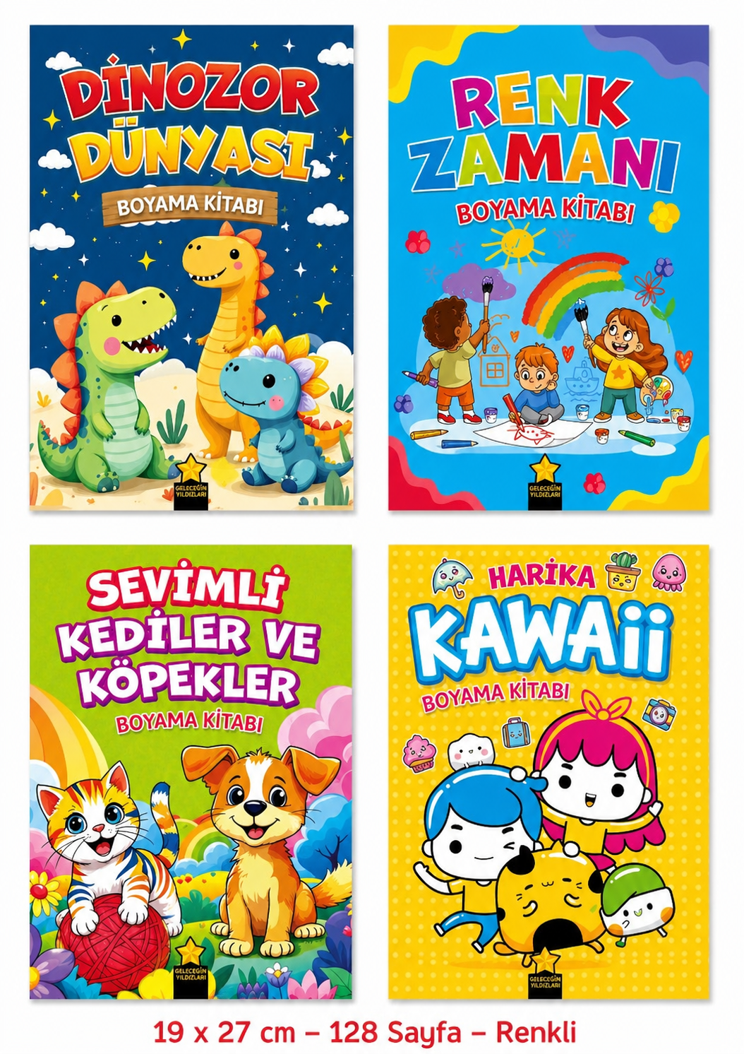 Geleceğin Yıldızları Kalın Boyama Kitabı Seti 4 Kitap