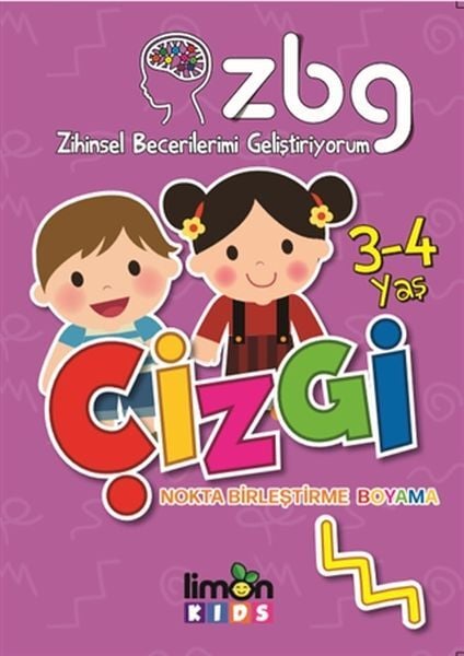 Zihinsel Becerilerimi Geliştiriyorum Çizgi (3-4 Yaş)
