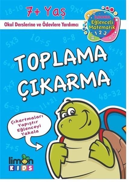 İlkokul Eğlenceli Matematik Çıkartmalı Toplama Çıkartma (7+ Yaş )