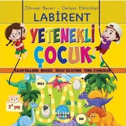 Safkan Kids Okul Öncesi Yetenekli Çocuk Labirent (3+ Yaş)