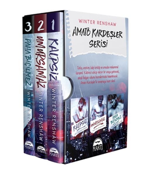 Amato Kardeşler Serisi 3 Kitap Winter Renshaw