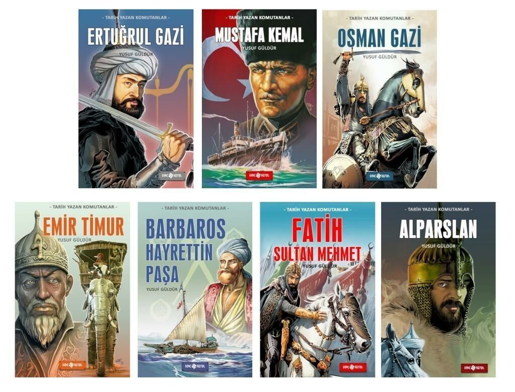 Yusuf Güldür Tarih Yazan Komutanlar Seti 7 Kitap