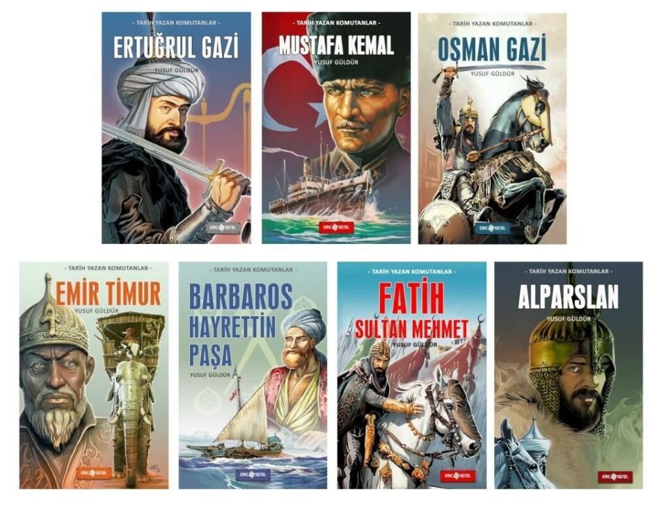 Yusuf Güldür Tarih Yazan Komutanlar Seti 7 Kitap