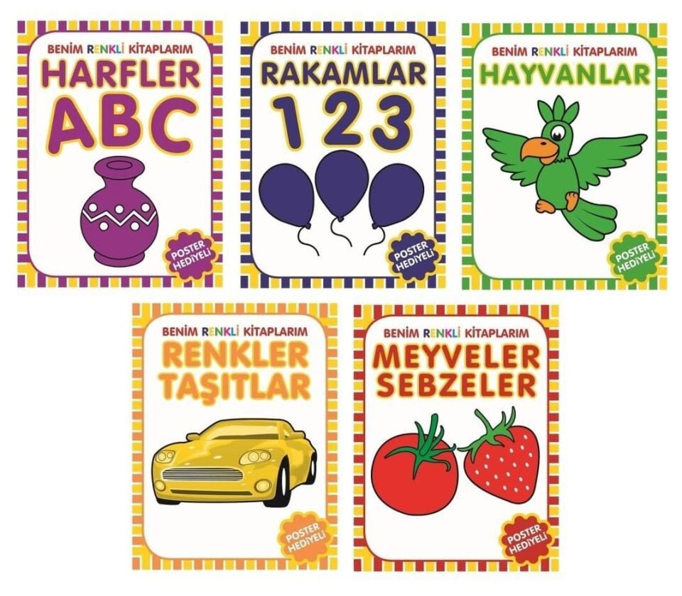 Benim Renkli Kitaplarım 5 Kitap Set