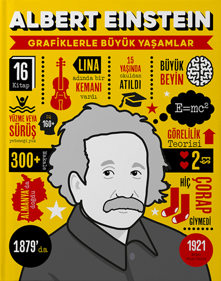 Albert Einstein Grafiklerle Büyük Yaşamlar Ciltli