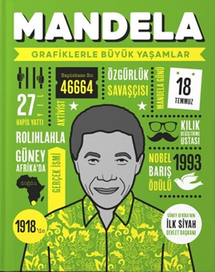 Mandela Grafiklerle Büyük Yaşamlar Ciltli