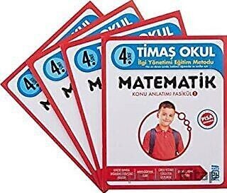 Timaş Okul 4. Sınıf Matematik Konu Anlatımı Celal Akbaş (4 Kitap)