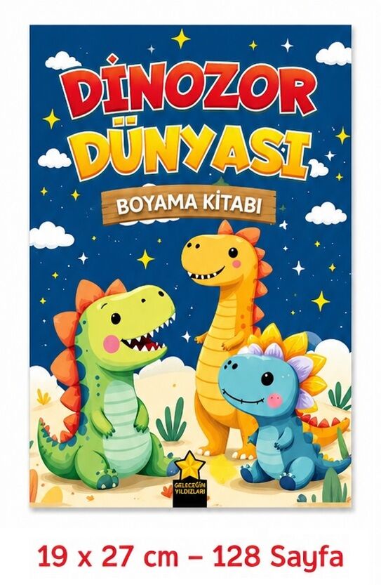Dinozor Dünyası Kalın Boyama Kitabı