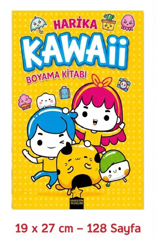 Harika Kawaii Kalın Boyama Kitabı