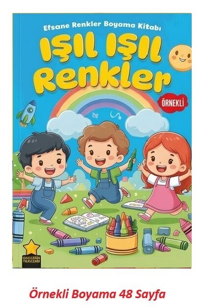 Efsane Renkler Boyama Kitabı Işıl Işıl Renkler