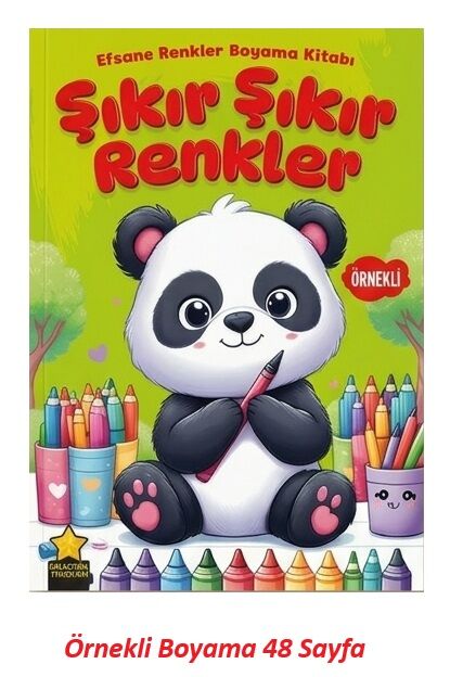 Efsane Renkler Boyama Kitabı Şıkır Şıkır Renkler