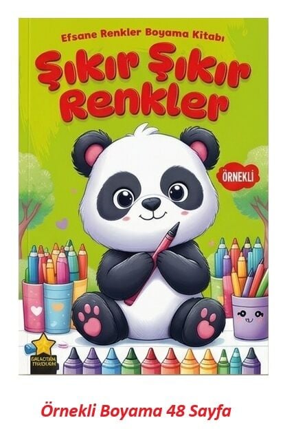 Efsane Renkler Boyama Kitabı Şıkır Şıkır Renkler