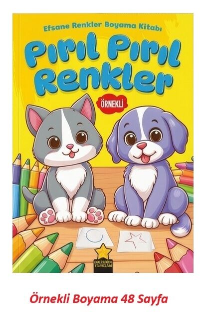 Efsane Renkler Boyama Kitabı Pırıl Pırıl Renkler