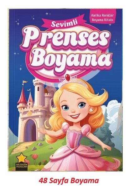 Harika Renkler Sevimli Prenses Boyama Kitabı