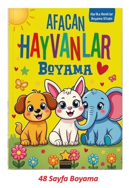 Harika Renkler Afacan Hayvanlar Boyama Kitabı