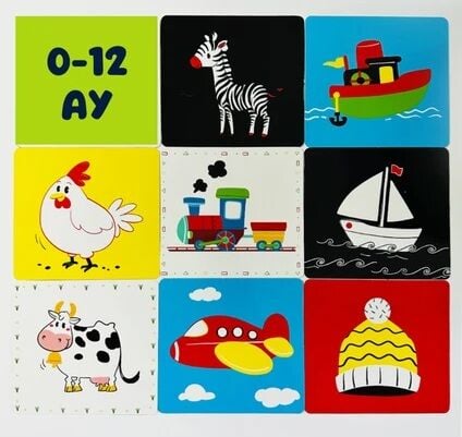 Bebeğim Öğreniyor İlk Kartlarım (0-12 Ay)