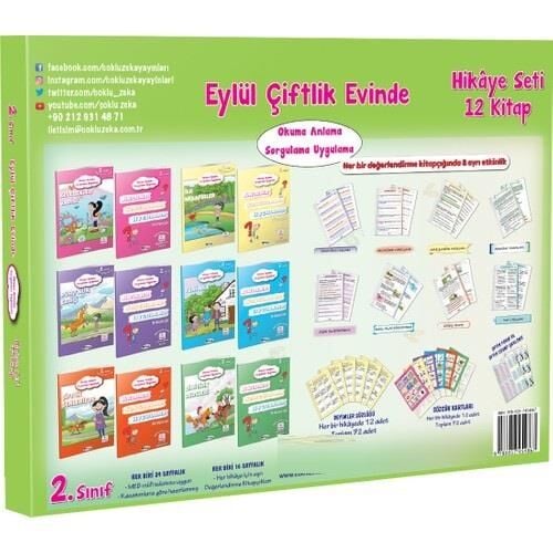 Dörtrenk 2. Sınıf Eylül Çiftlik Evinde Hikaye Seti 10 Kitap