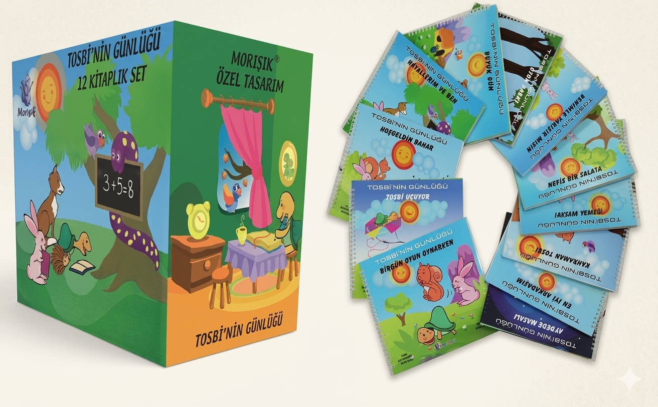 Okul Öncesi Tosbinin Günlüğü Hikaye Seti Sert Yapraklar (12 Kitap)