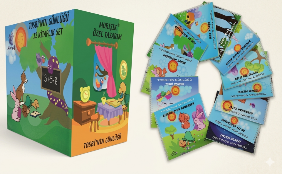 Okul Öncesi Tosbinin Günlüğü Hikaye Seti Sert Yapraklar (12 Kitap)
