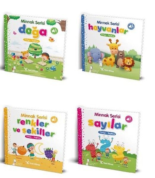Bebek Kitapları Seti Minnak Serisi  0 3 Yaş 4 Kitap