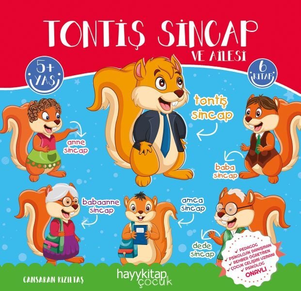 Tontiş Sincap ve Ailesi 6lı Öykü Seti Cansaran Kızıltaş