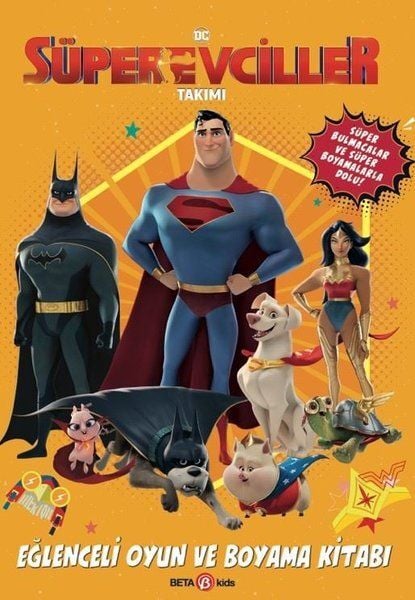 DC Süper Evciller Takımı Eğlenceli Oyun ve Boyama Kitabı