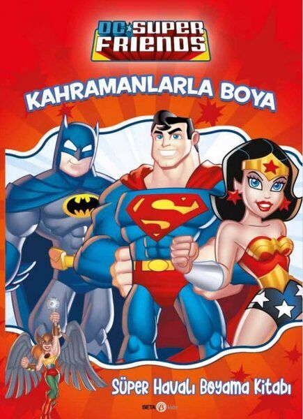 DC Süper Friends Kahramanlarla Boya-Süper Havalı Boyama Kitabı