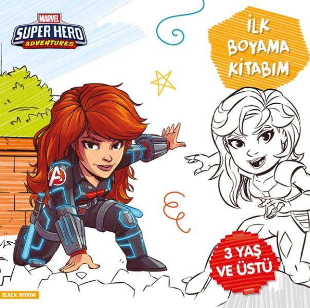 İlk Boyama Kitabım Black Widow Marvel Super Hero Adventures