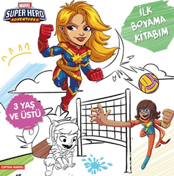 İlk Boyama Kitabım Captain Marvel Marvel Super Hero Adventures