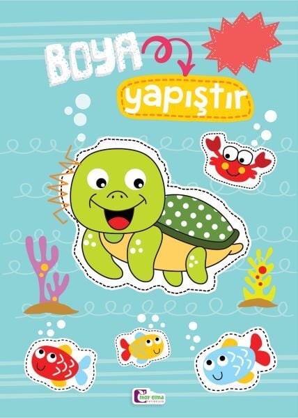 Boya Yapıştır 32 Adet Çıkartmalı