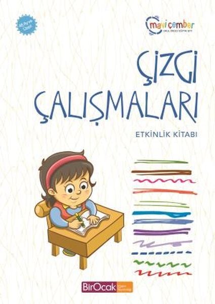 Çizgi Çalışmaları Etkinlik Kitabı Mavi Çember 48 Ay ve Üzeri Fatma İşler