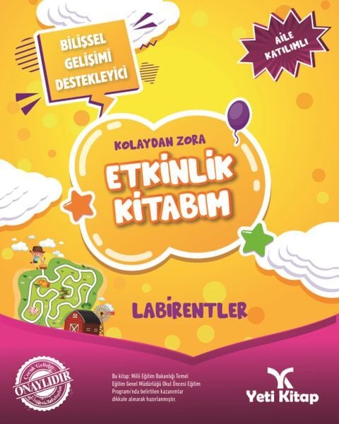 Kolaydan Zora Etkinlik Kitabım Labirentler Feyyaz Ulaş