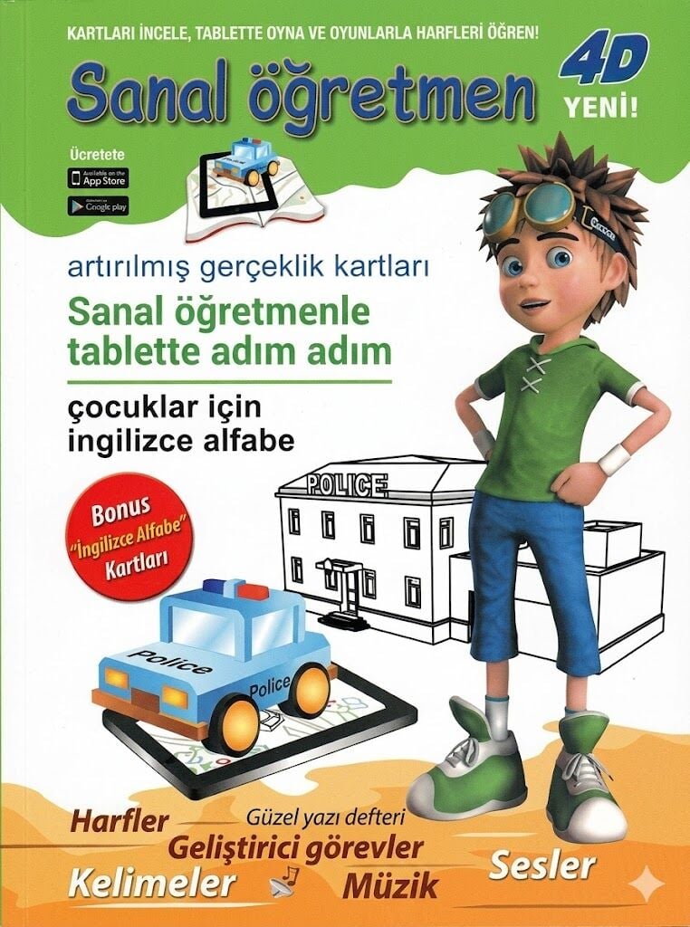 Sanal Öğretmen Çocuklar İçin İngilizce Alfabe