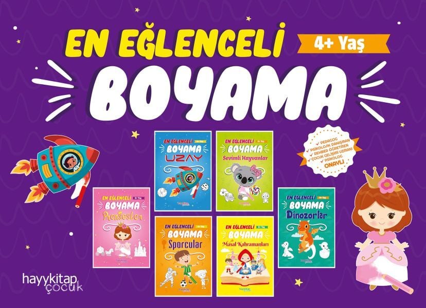 En Eğlenceli Boyama 6 lı Set Canan Öztürk