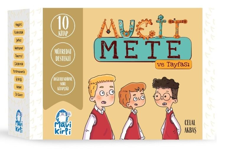 Mavi Kirpi 3. Sınıf  Mucit Mete ve Tayfası Hikaye Seti (10 Kitap)