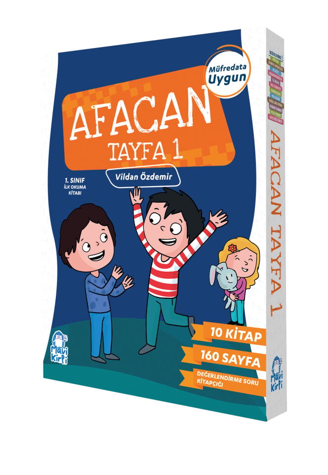 Mavi Kirpi 1. Sınıf Afacan Tayfa 1 Hikaye Seti (10 Kitap)
