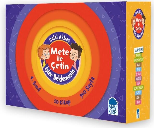 Mavi Kirpi 4. Sınıf Mete İle Çetin İşler Beklemesin Hikaye Seti (10 Kitap)