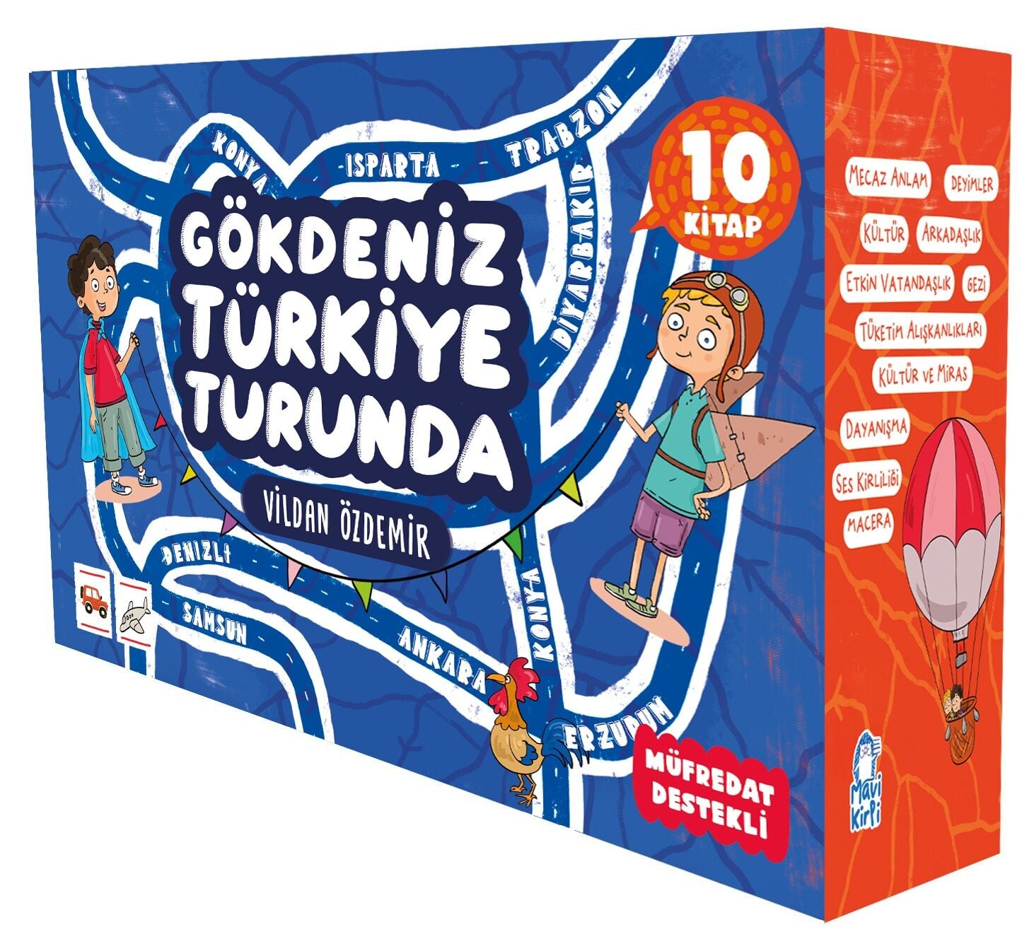 Mavi Kirpi 4. Sınıf Gökdeniz Türkiye Turunda Seti (10 Kitap)
