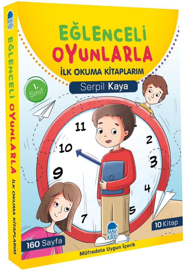 Mavi Kirpi 1. Sınıf Eğlenceli Oyunlarla İlk Okuma Kitaplarım (10 Kitap)