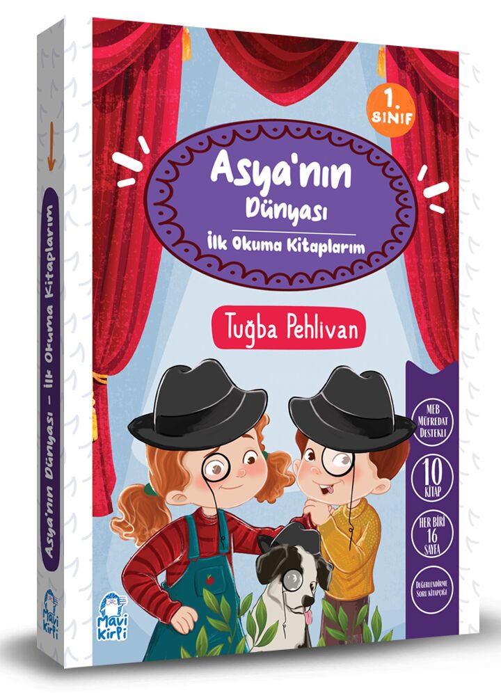 Mavi Kirpi 1. Sınıf Asyanın Dünyası İlk Okuma Kitaplarım Set (10 Kitap)