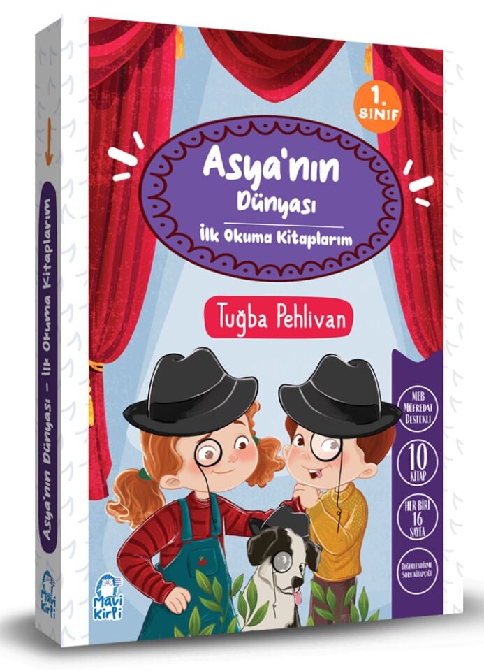 Mavi Kirpi 1. Sınıf Asyanın Dünyası İlk Okuma Kitaplarım Set (10 Kitap)