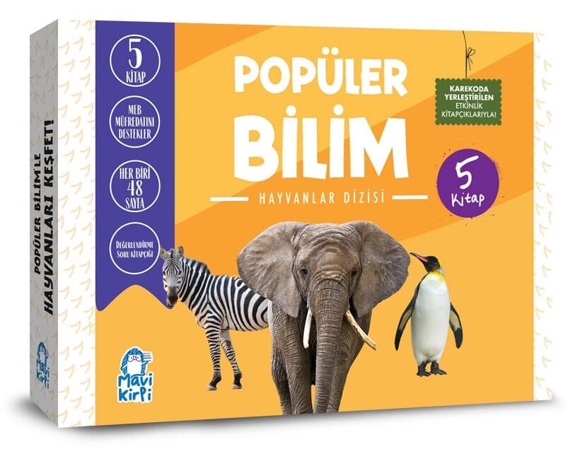 Mavi Kirpi Popüler Bilim Hayvanlar Set (5 Kitap)