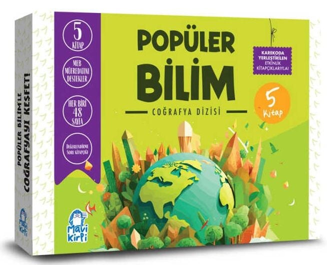 Mavi Kirpi Popüler Bilim Coğrafya Set (5 Kitap)