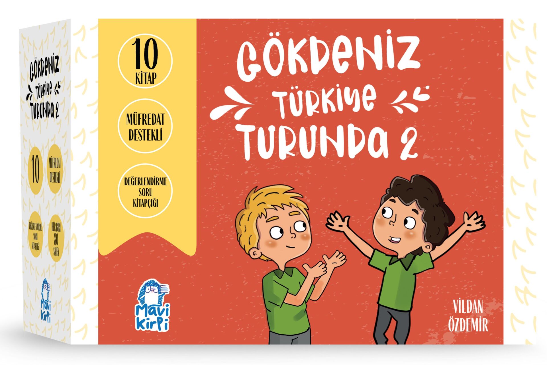 Mavi Kirpi 4. Sınıf Gökdeniz Türkiye Turunda 2 Hikaye Seti (10 Kitap)