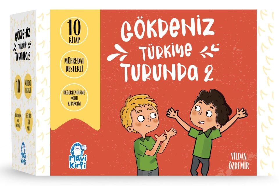 Mavi Kirpi 4. Sınıf Gökdeniz Türkiye Turunda 2 Hikaye Seti (10 Kitap)