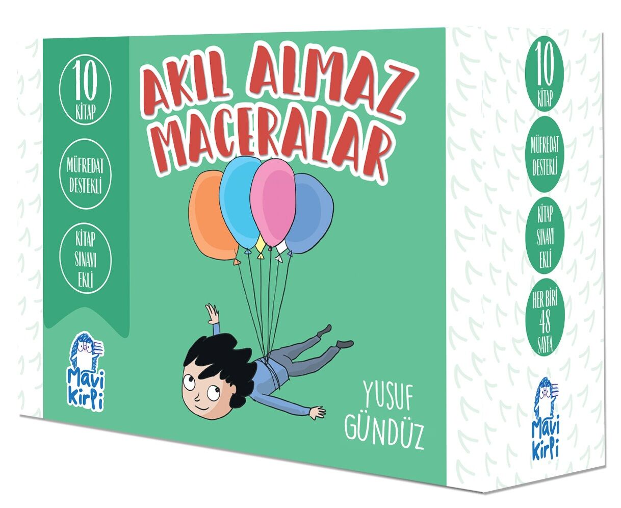 Mavi Kirpi 4. Sınıf Akıl Almaz Maceralar Seti (10 Kitap)