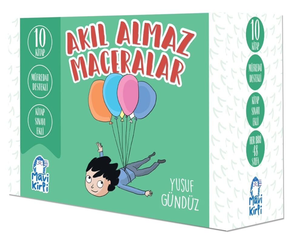 Mavi Kirpi 4. Sınıf Akıl Almaz Maceralar Seti (10 Kitap)