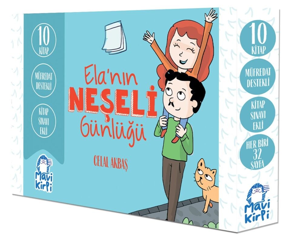 Mavi Kirpi 2. Sınıf Elanın Neşeli Günlüğü Hikaye Seti (10 Kitap)