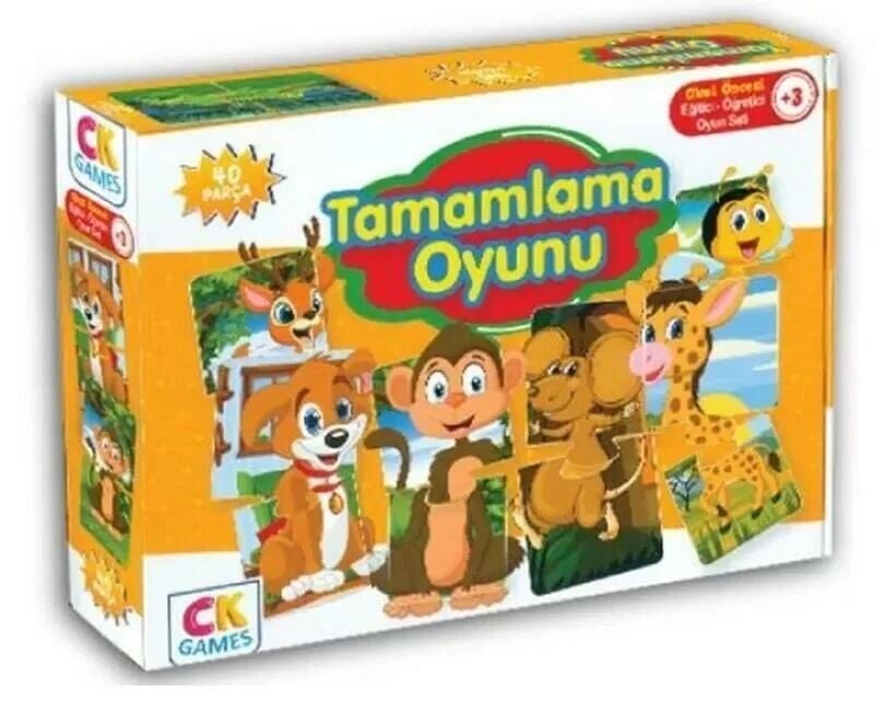 Eğitici Oyun Seti Tamamlama Oyunu 40 Parça Puzzle