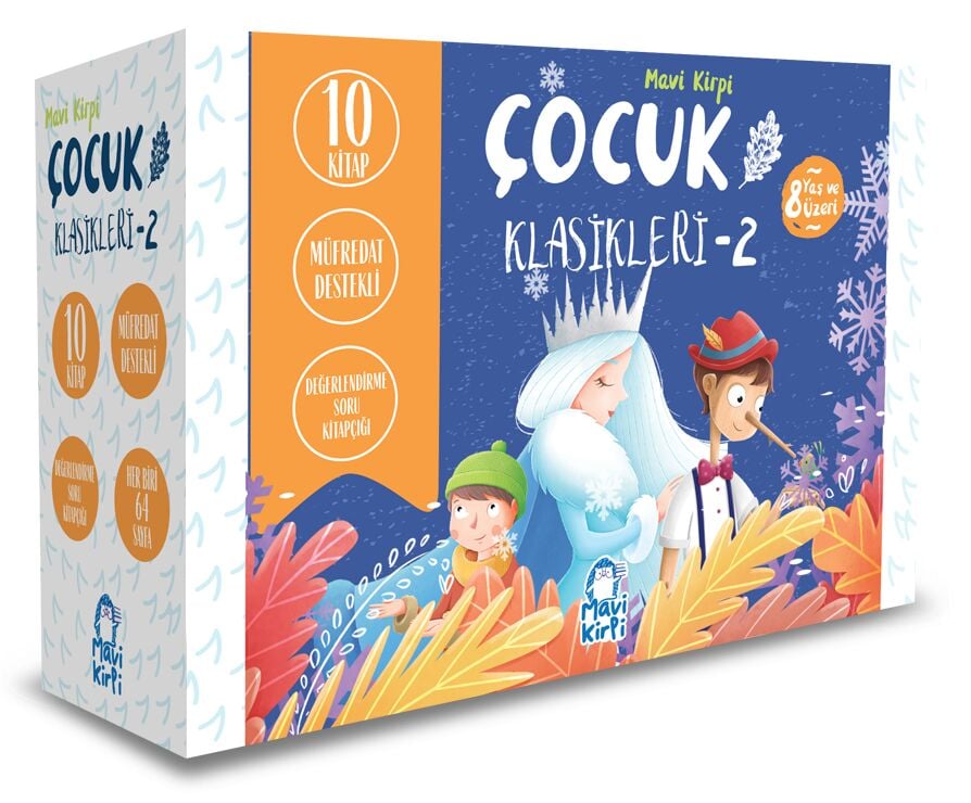 Mavi Kirpi Çocuk Klasikleri 2 Set (10 Kitap)